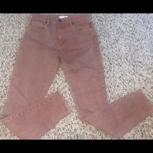 Ann Taylor LOFT jeans women Size 2 Salmon Modern Skinny Low Rise Stretch